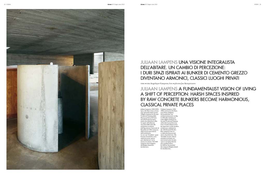 Domus article Juliaan Lampens
