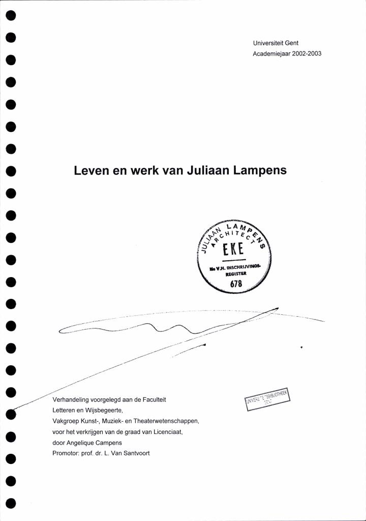 Thesis Juliaan Lampens 